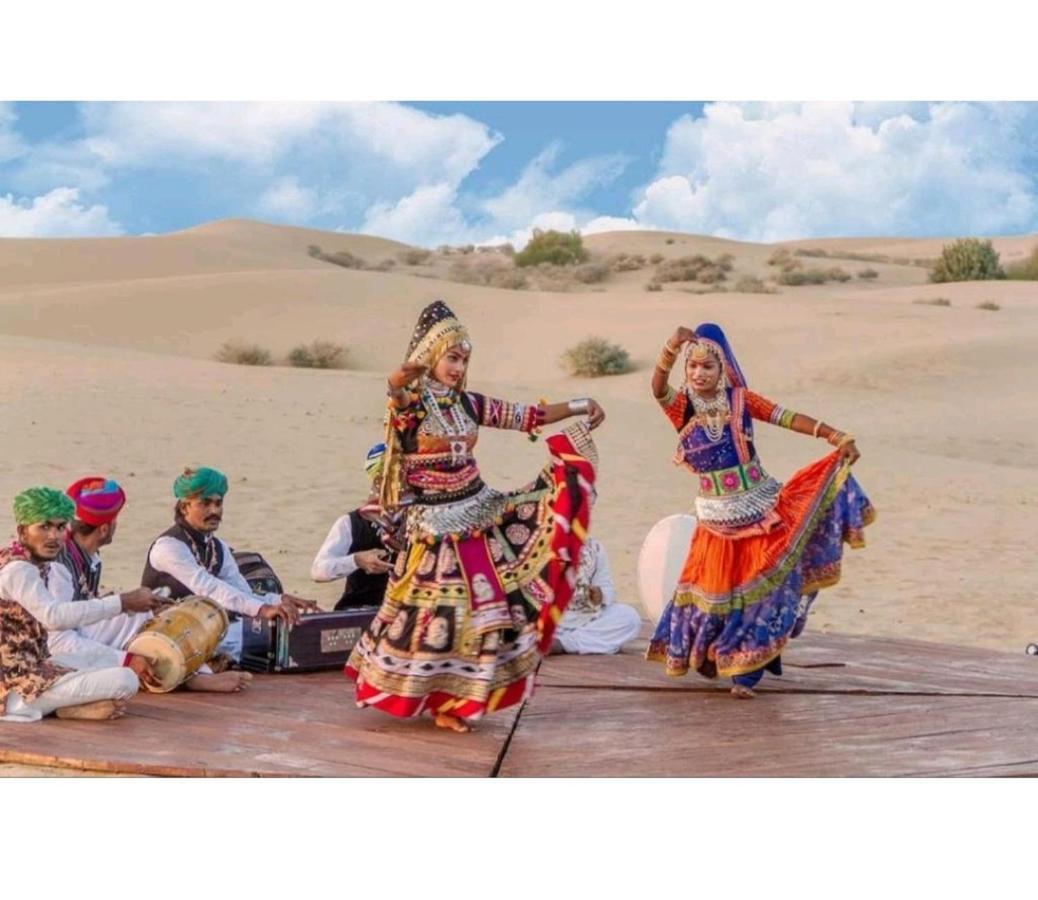 Golden Sandstone Hotel Desert Safari Camp Jaisalmer Exterior foto
