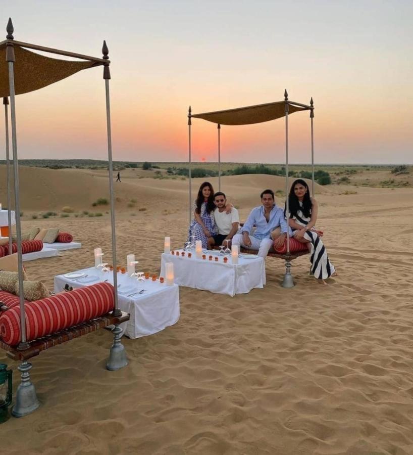Golden Sandstone Hotel Desert Safari Camp Jaisalmer Exterior foto