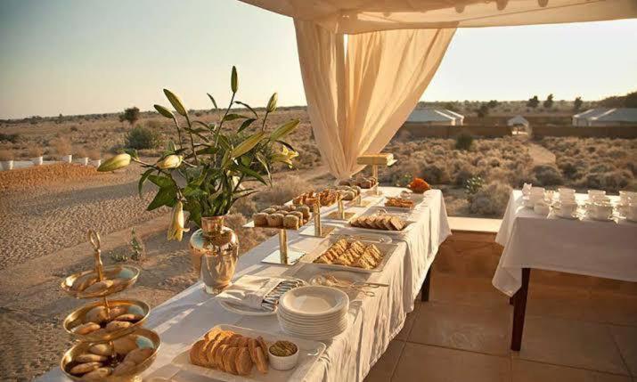 Golden Sandstone Hotel Desert Safari Camp Jaisalmer Exterior foto