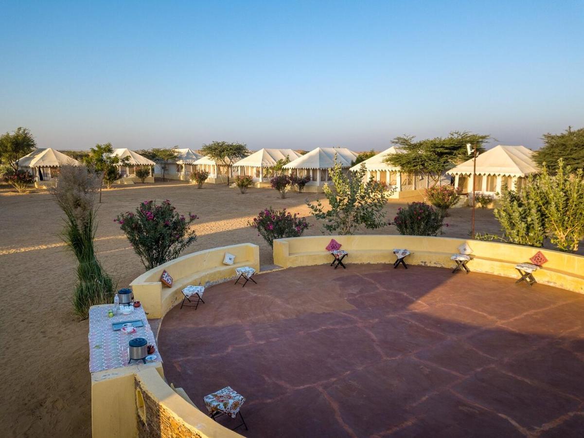 Golden Sandstone Hotel Desert Safari Camp Jaisalmer Exterior foto